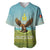 Mongolia Baseball Jersey with Eagle Map Eternal Blue Sky Steppe Spirit