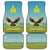 Mongolia Car Mats with Eagle Map Eternal Blue Sky Steppe Spirit