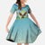 Mongolia Family Matching Long Sleeve Bodycon Dress and Hawaiian Shirt with Eagle Map Eternal Blue Sky Steppe Spirit