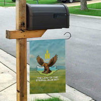 Mongolia Garden Flag with Eagle Map Eternal Blue Sky Steppe Spirit