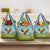 Mongolia Grocery Bag with Eagle Map Eternal Blue Sky Steppe Spirit