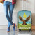 Mongolia Luggage Cover with Eagle Map Eternal Blue Sky Steppe Spirit