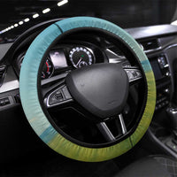 Mongolia Steering Wheel Cover with Eagle Map Eternal Blue Sky Steppe Spirit