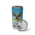 Mongolia Tumbler Cup with Eagle Map Eternal Blue Sky Steppe Spirit