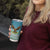 Mongolia Tumbler Cup with Eagle Map Eternal Blue Sky Steppe Spirit