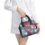 Mongolia Shoulder Handbag with Tribal Wolf Clouds Red Blue Flag Spirit