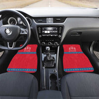 Mongolia Car Mats with Soyombo Dragon Sun Red Blue Tradition Spirit