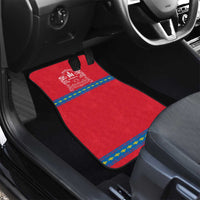 Mongolia Car Mats with Soyombo Dragon Sun Red Blue Tradition Spirit