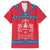 Mongolia Family Matching Short Sleeve Bodycon Dress and Hawaiian Shirt with Soyombo Dragon Sun Red Blue Tradition Spirit