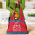 Mongolia Grocery Bag with Soyombo Dragon Sun Red Blue Tradition Spirit
