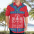 Mongolia Hawaiian Shirt with Soyombo Dragon Sun Red Blue Tradition Spirit