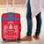 Mongolia Luggage Cover with Soyombo Dragon Sun Red Blue Tradition Spirit