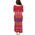 Mongolia Puletasi with Soyombo Dragon Sun Red Blue Tradition Spirit