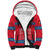 Mongolia Sherpa Hoodie with Soyombo Dragon Sun Red Blue Tradition Spirit