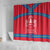 Mongolia Shower Curtain with Soyombo Dragon Sun Red Blue Tradition Spirit