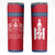 Mongolia Skinny Tumbler with Soyombo Dragon Sun Red Blue Tradition Spirit