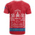 Mongolia T Shirt with Soyombo Dragon Sun Red Blue Tradition Spirit