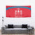 Mongolia Tapestry with Soyombo Dragon Sun Red Blue Tradition Spirit