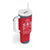 Mongolia Tumbler With Handle with Soyombo Dragon Sun Red Blue Tradition Spirit
