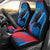 Mongolia Car Seat Cover with Eagle Strong Wild Free Red Blue Brush Spirit