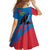 Mongolia Family Matching Puletasi and Hawaiian Shirt with Eagle Strong Wild Free Red Blue Brush Spirit