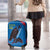 Mongolia Luggage Cover with Eagle Strong Wild Free Red Blue Brush Spirit