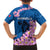 Mongolia Family Matching Short Sleeve Bodycon Dress and Hawaiian Shirt with Floral Wolf Pink Blossom Blue Sky Spirit