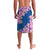 Mongolia Lavalava with Floral Wolf Pink Blossom Blue Sky Spirit