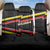Belgium Back Car Seat Cover with Black Red Yellow Lightning Flag Stripe Spirit