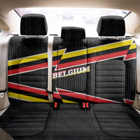 Belgium Back Car Seat Cover with Black Red Yellow Lightning Flag Stripe Spirit