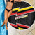 Belgium Beach Blanket with Black Red Yellow Lightning Flag Stripe Spirit