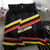Belgium Bedding Set with Black Red Yellow Lightning Flag Stripe Spirit