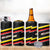 Belgium 4 in 1 Can Cooler Tumbler with Black Red Yellow Lightning Flag Stripe Spirit