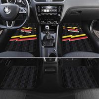 Belgium Car Mats with Black Red Yellow Lightning Flag Stripe Spirit