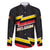 Belgium Family Matching Summer Maxi Dress and Hawaiian Shirt with Black Red Yellow Lightning Flag Stripe Spirit