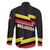 Belgium Family Matching Summer Maxi Dress and Hawaiian Shirt with Black Red Yellow Lightning Flag Stripe Spirit