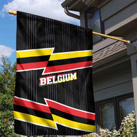 Belgium Garden Flag with Black Red Yellow Lightning Flag Stripe Spirit