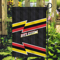 Belgium Garden Flag with Black Red Yellow Lightning Flag Stripe Spirit