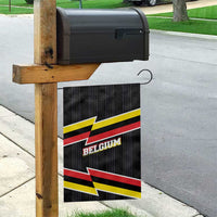 Belgium Garden Flag with Black Red Yellow Lightning Flag Stripe Spirit