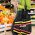 Belgium Grocery Bag with Black Red Yellow Lightning Flag Stripe Spirit