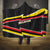 Belgium Hooded Blanket with Black Red Yellow Lightning Flag Stripe Spirit