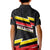 Belgium Kid Polo Shirt with Black Red Yellow Lightning Flag Stripe Spirit