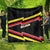 Belgium Quilt with Black Red Yellow Lightning Flag Stripe Spirit