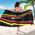 Belgium Sarong with Black Red Yellow Lightning Flag Stripe Spirit