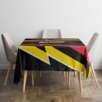 Belgium Tablecloth with Black Red Yellow Lightning Flag Stripe Spirit