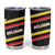 Belgium Tumbler Cup with Black Red Yellow Lightning Flag Stripe Spirit