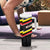 Belgium Tumbler With Handle with Black Red Yellow Lightning Flag Stripe Spirit
