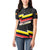 Belgium Women Polo Shirt with Black Red Yellow Lightning Flag Stripe Spirit