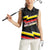 Belgium Women Sleeveless Polo Shirt with Black Red Yellow Lightning Flag Stripe Spirit