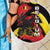 Belgium Beach Blanket with Black Red Lion Crest Flag Flame Spirit